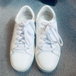 White Sneakers with sparkles back